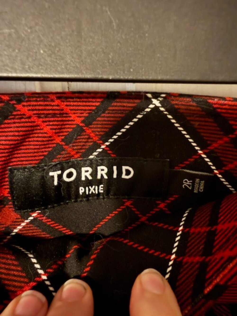 Torrid Pixie Style Plaid Pants - Picture 2 of 5